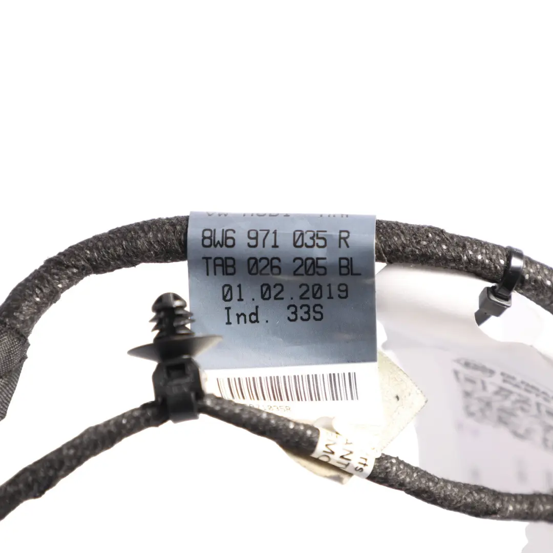 Audi A5 F5 Front Door Wiring Harness Cable Passenger Side 8W6971035R - SKU 8W6971035AN - Part number 8W6971035AN