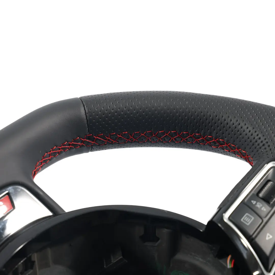 Lenkrad NEU Schwarz Leder Flachboden für Audi A1 S1 8X mit Teilenummer 8X0419091AD Audi A1 S1 8X Lenkrad NEU Schwarz Leder Flachboden - SKU 8X0419091AD-1 - Teilenummer 8X0419091AD