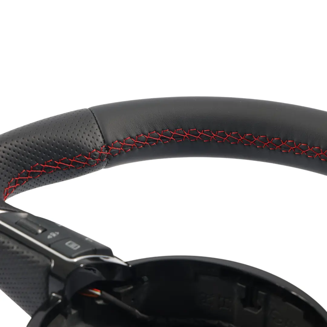 NUEVO Cuero Negro Fondo Plano para Audi A1 S1 8X Volante con número de pieza 8X0419091AD Audi A1 S1 8X Volante NUEVO Cuero Negro Fondo Plano - SKU 8X0419091AD-1 - Número de pieza 8X0419091AD