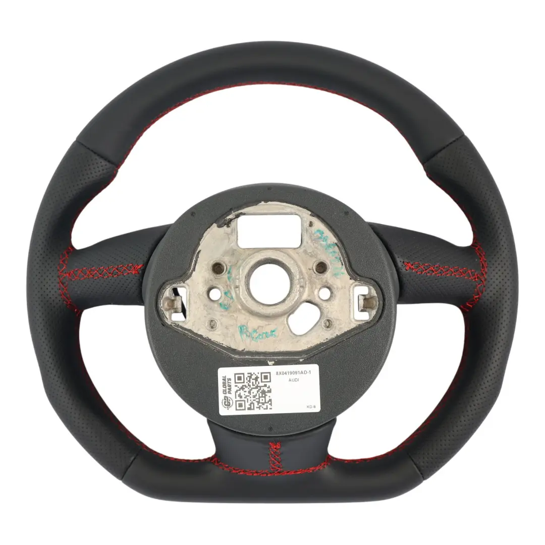 Lenkrad NEU Schwarz Leder Flachboden für Audi A1 S1 8X mit Teilenummer 8X0419091AD Audi A1 S1 8X Lenkrad NEU Schwarz Leder Flachboden - SKU 8X0419091AD-1 - Teilenummer 8X0419091AD