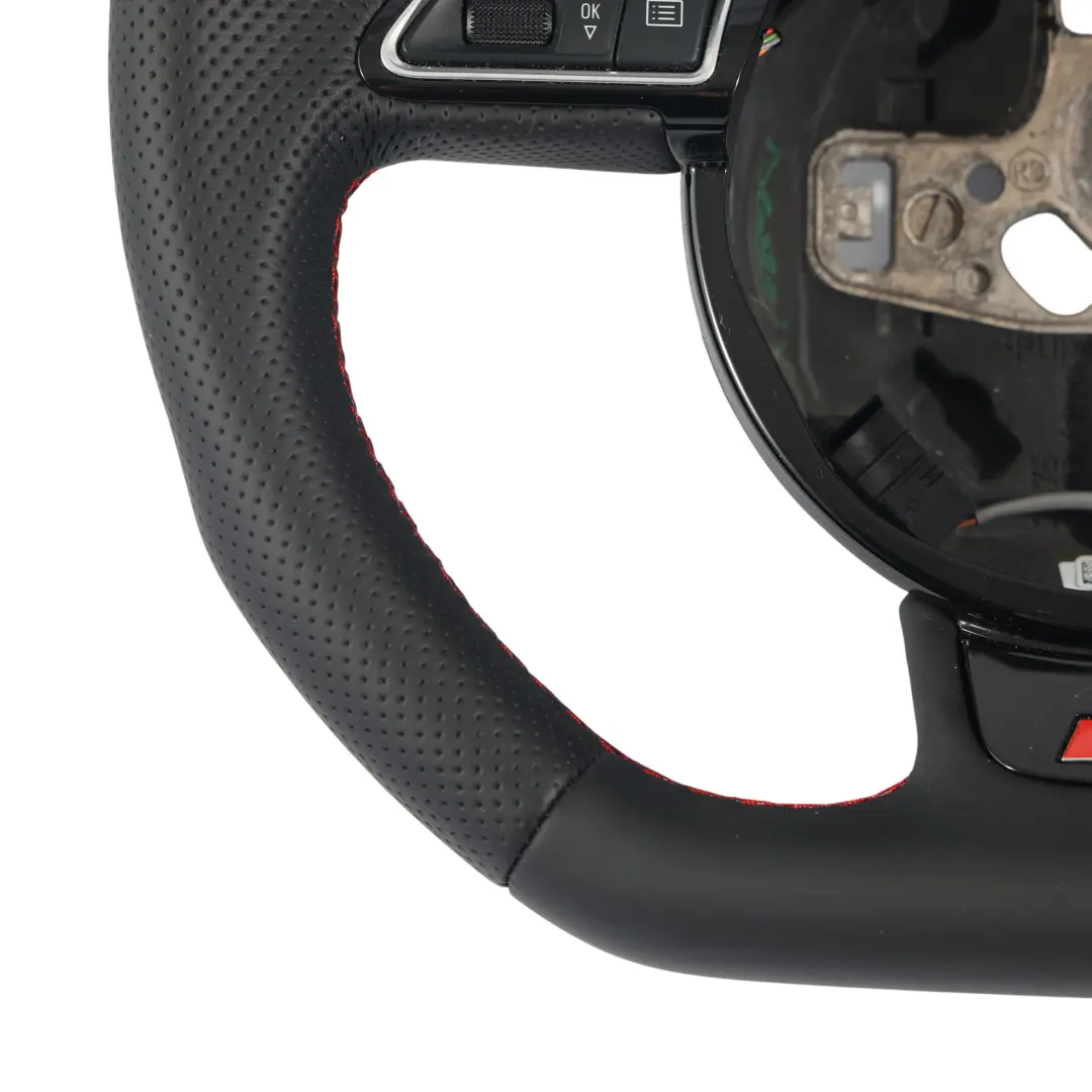 Audi A1 S1 8X Volante NUEVO Cuero Negro Fondo Plano - SKU 8X0419091AD-1 - Número de pieza 8X0419091AD