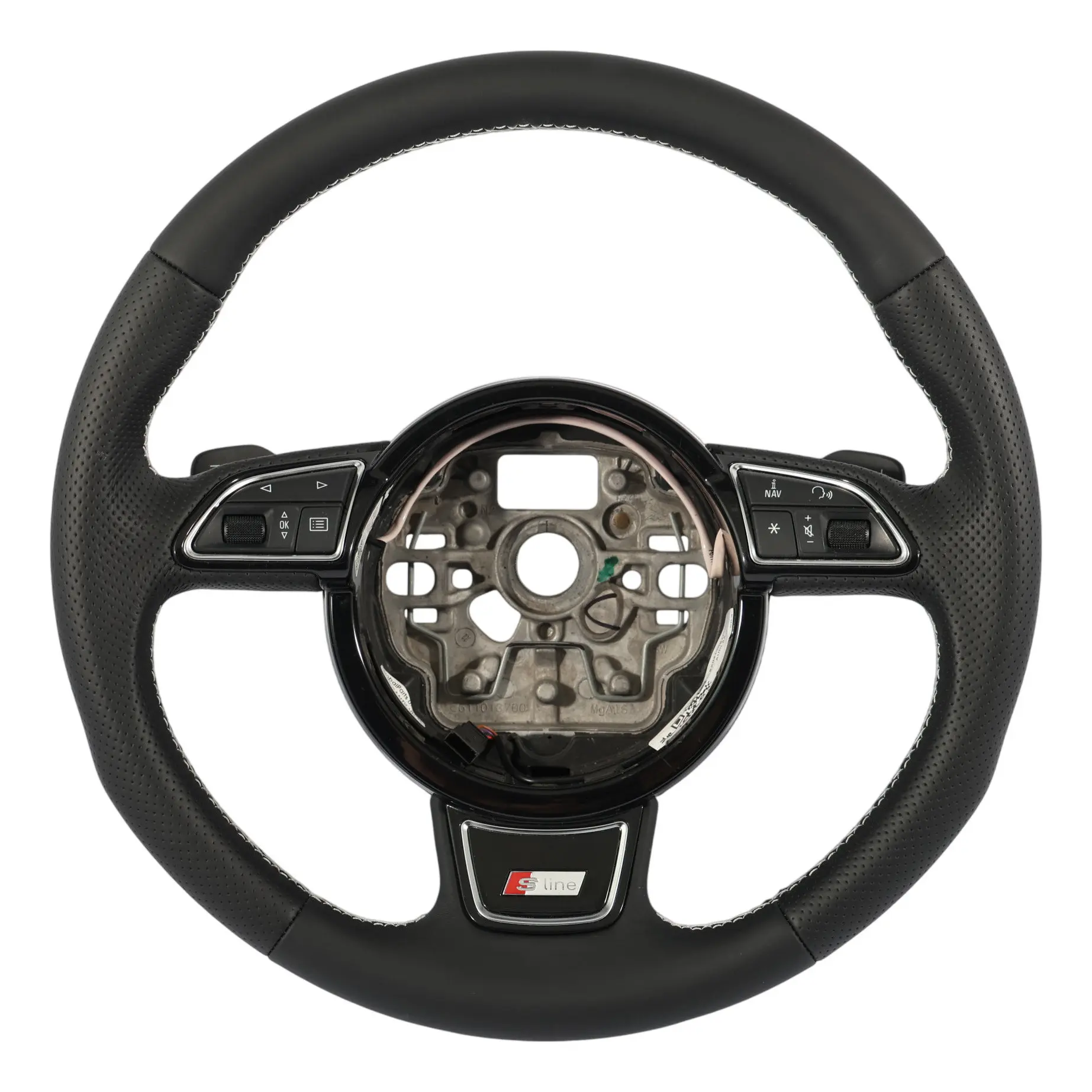Audi A6 C7 S-Line NEW Black Leather Steering Wheel Paddle Shift 8X0419091M