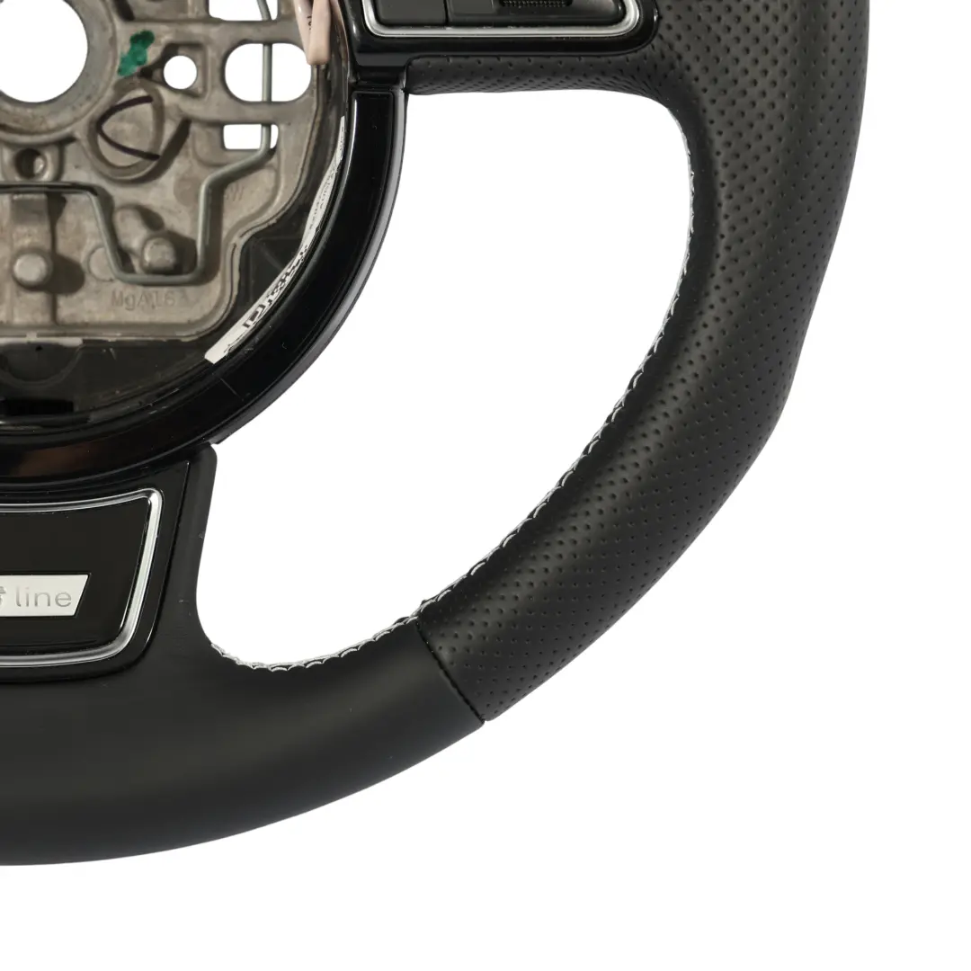NUOVO Volante In Pelle Nera Cambio al Volante per Audi A6 C7 S-Line con numero di parte 8X0419091M Audi A6 C7 S-Line NUOVO Volante In Pelle Nera Cambio al Volante - SKU 8X0419091M-3 - Numero di parte 8X0419091M