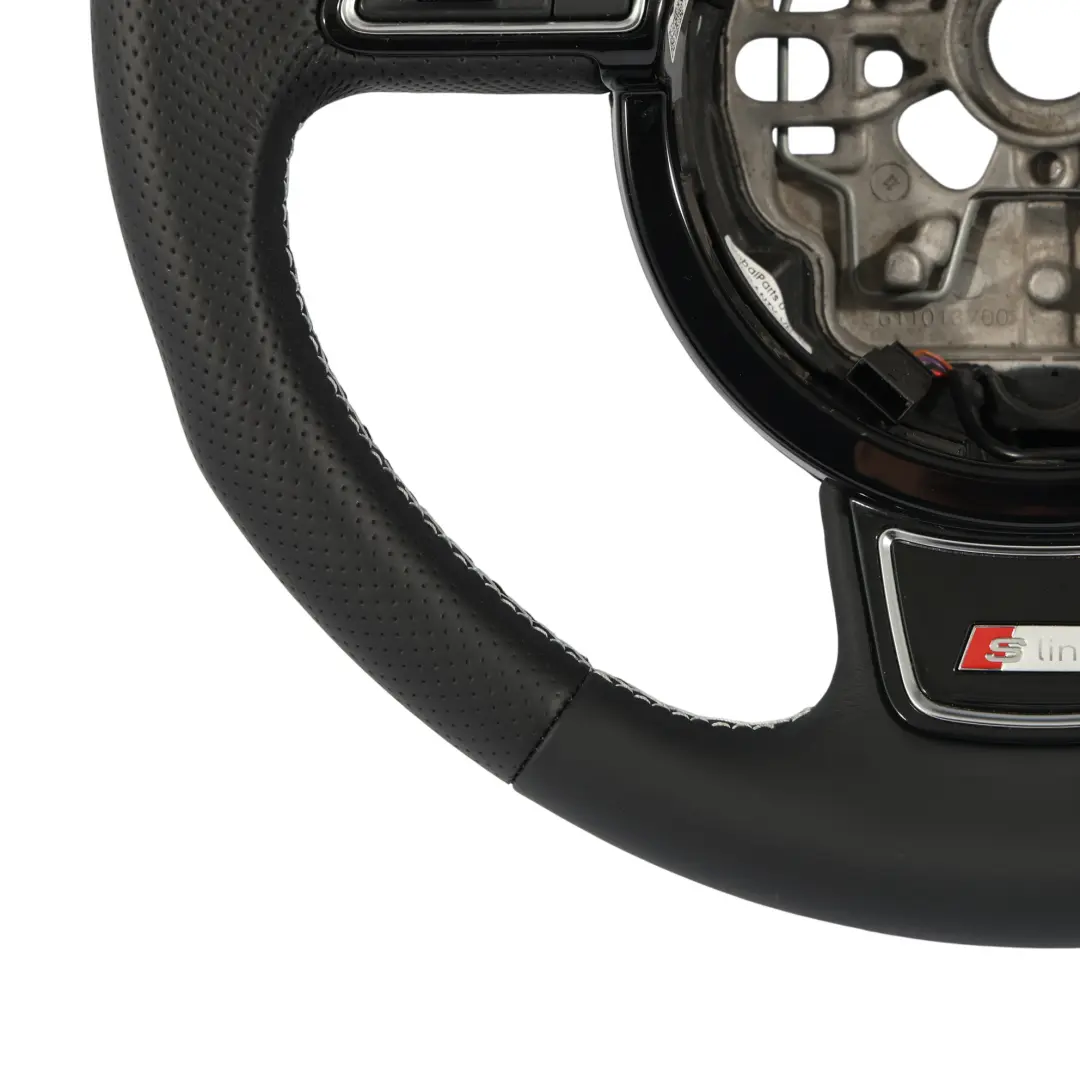 Audi A6 C7 S-Line NUOVO Volante In Pelle Nera Cambio al Volante - SKU 8X0419091M-3 - Numero di parte 8X0419091M