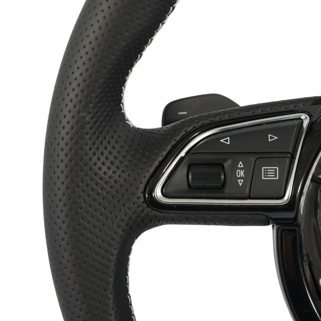 Leather Steering Wheel Paddle Shift to Audi A6 C7 S-Line NEW Black with Part number 8X0419091M Audi A6 C7 S-Line NEW Black Leather Steering Wheel Paddle Shift - SKU 8X0419091M-3 - Part number 8X0419091M