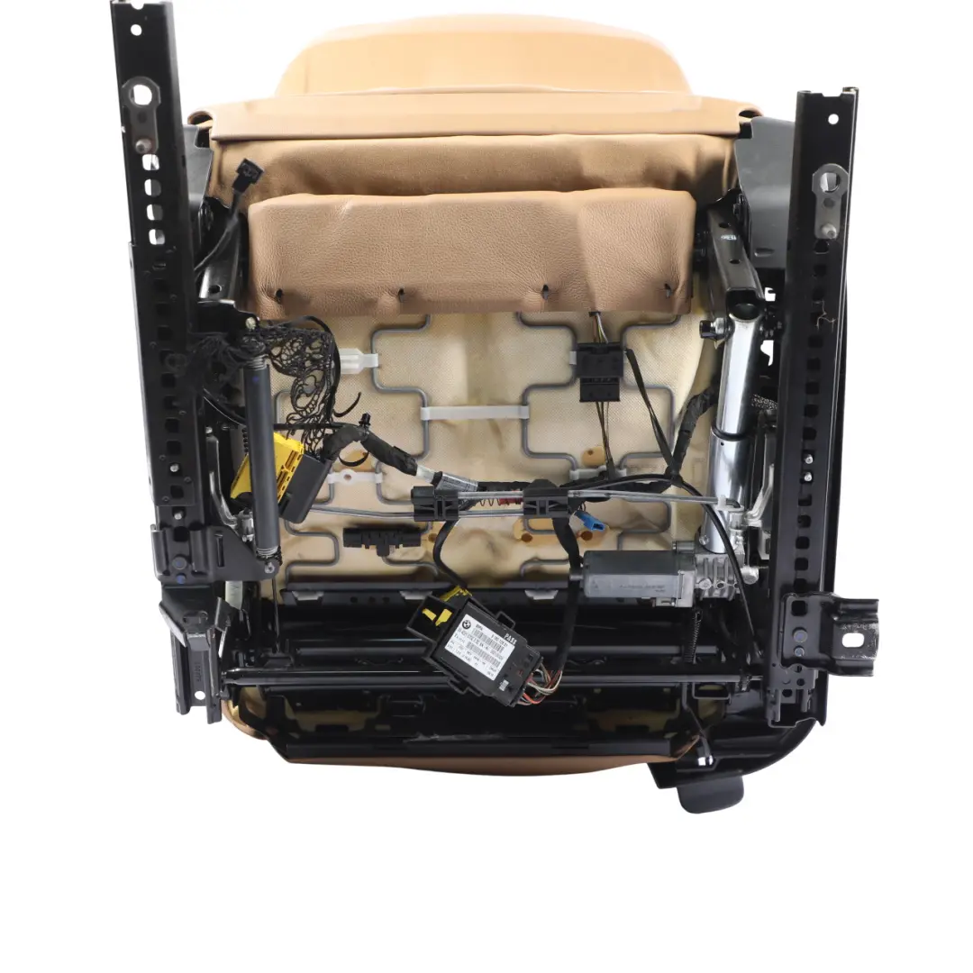 BMW E60 E61 LCI Front Seat Electric Heated Leather Natural Brown Right O/S - SKU 9126275-2 - Part number 9126275