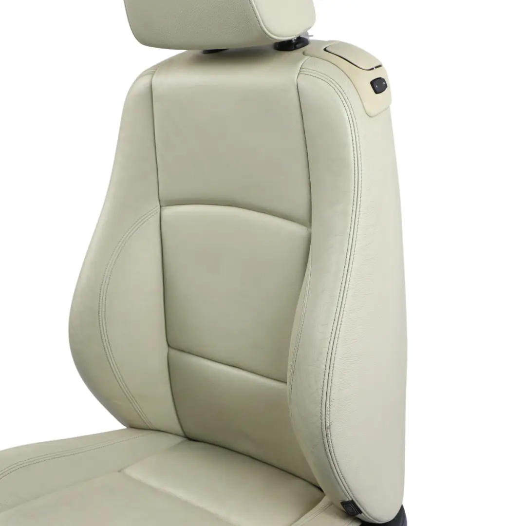 Fotel Sport Przedni Lewy Przód Skóra Boston Lemon do BMW E88 Cabrio o numerze 9145617 BMW E88 Cabrio Fotel Sport Przedni Lewy Przód Skóra Boston Lemon - SKU 9145617-1 - Numer Części 9145617