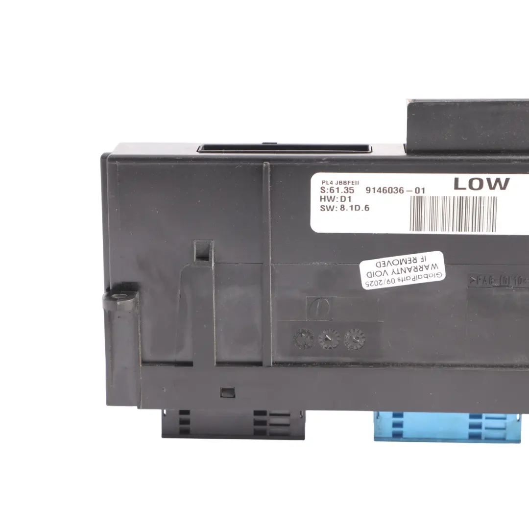 ECU Body Control Module Unit JBBFEII PL4 LOW to BMW X5 E70 with Part number 9146036 BMW X5 E70 ECU Body Control Module Unit JBBFEII PL4 LOW - SKU 9146036-1 - Part number 9146036