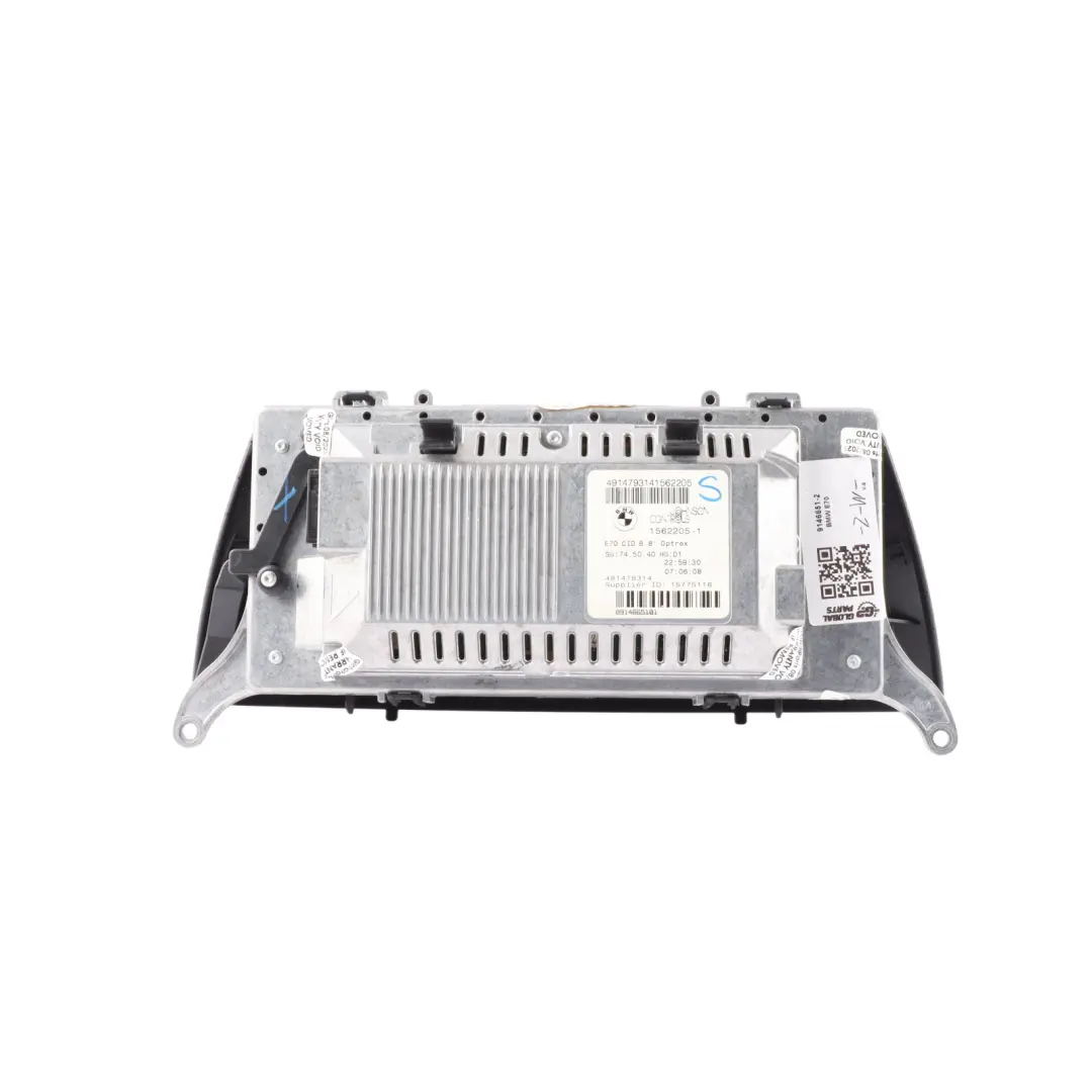  Dashboard Monitor Screen BMW X5 X6 E70 E71 Sat Nav System 8,8" - SKU 9146651-2 - Part number 9146651