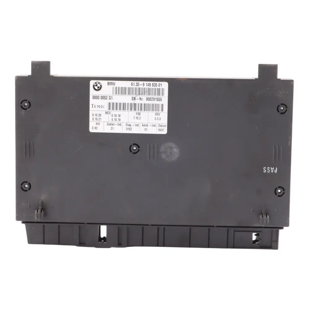 Modulo Unità Di Controllo Sedili Anteriori Lato Guida per BMW X5 E70 con numero di parte 9149835 BMW X5 E70 Modulo Unità Di Controllo Sedili Anteriori Lato Guida - SKU 9149835 - Numero di parte 9149835