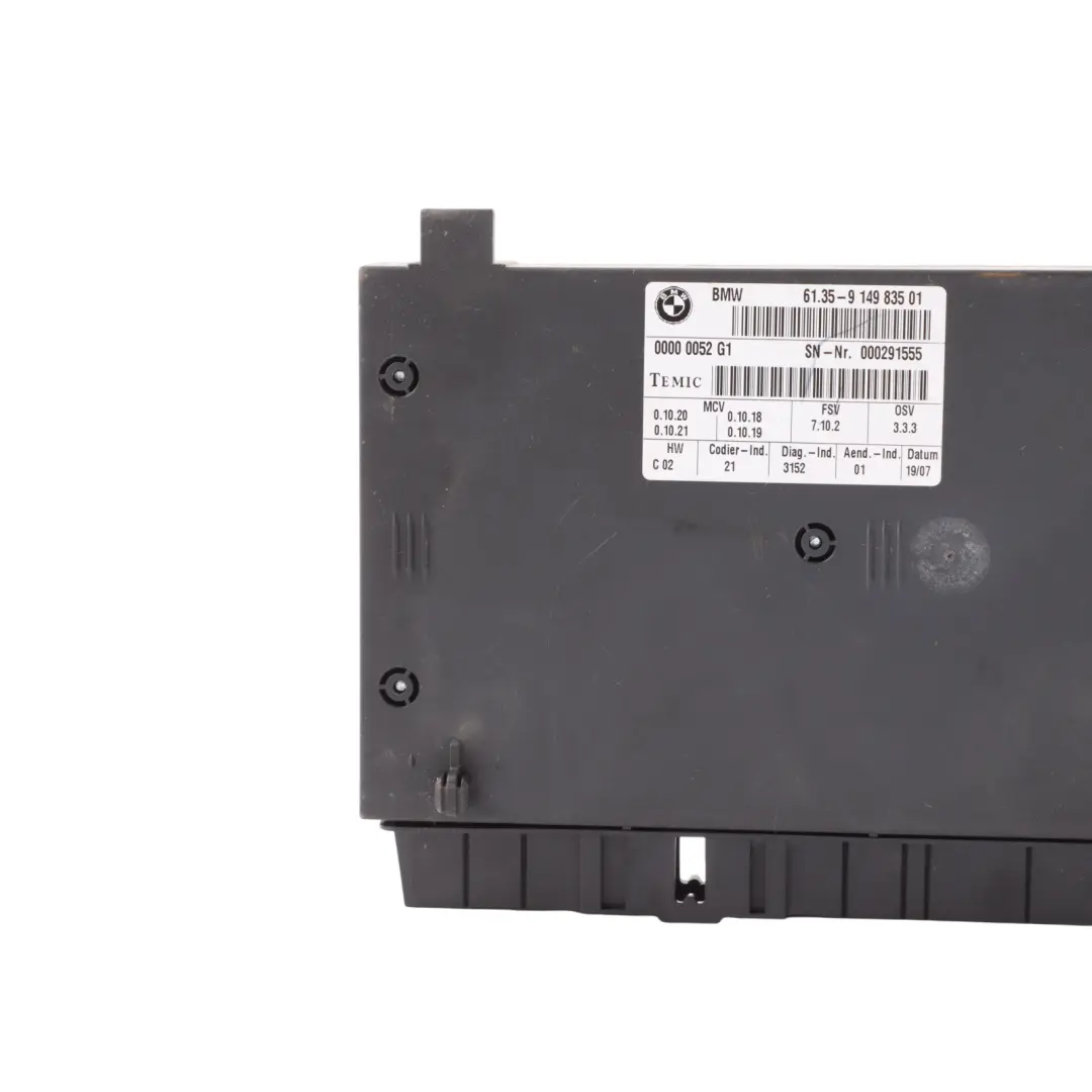 BMW X5 E70 Módulo De Control Del Asiento Delantero Lado Del Conductor - SKU 9149835 - Número de pieza 9149835