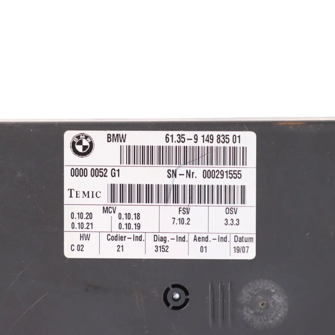 BMW X5 E70 Vordersitzsteuergerät Modul Fahrerseite - SKU 9149835 - Teilenummer 9149835