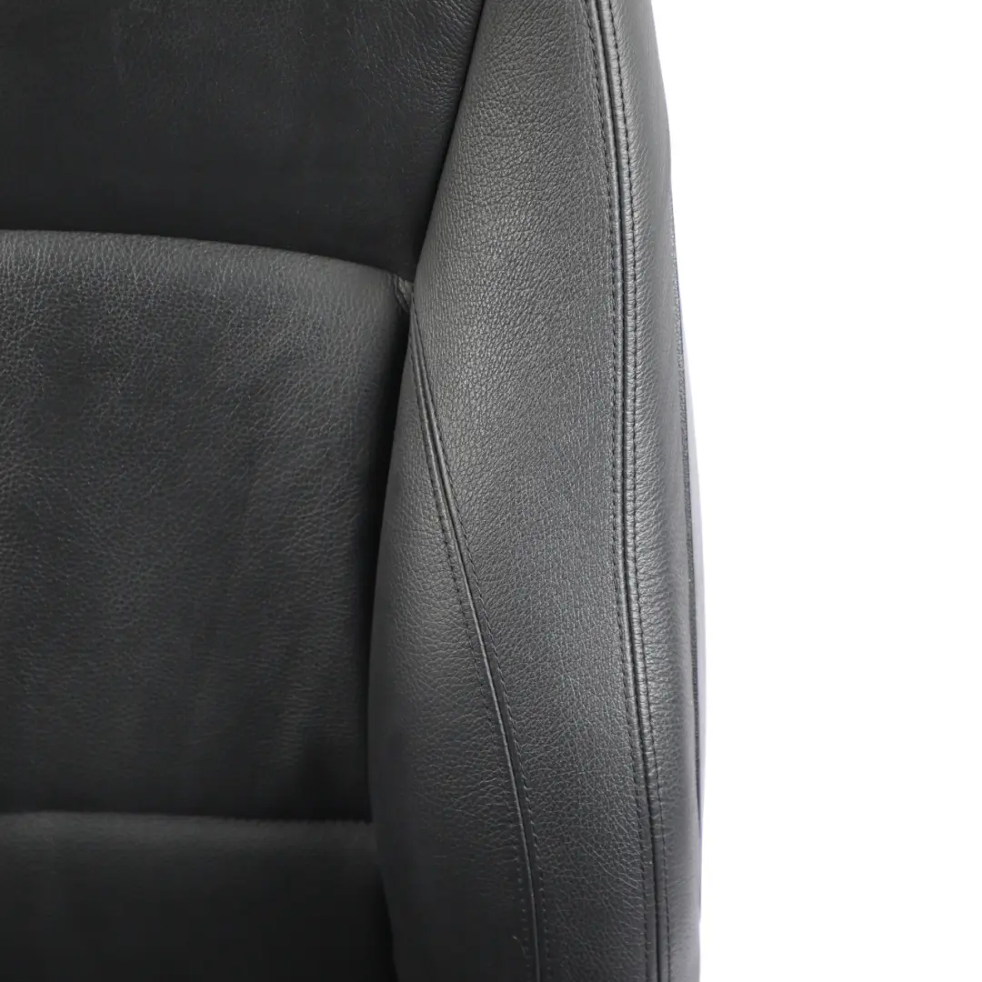 BMW E90 Fotel Lewy Przód Czarna Skóra Grzany - SKU 9156453-3 - Numer Części 9156453