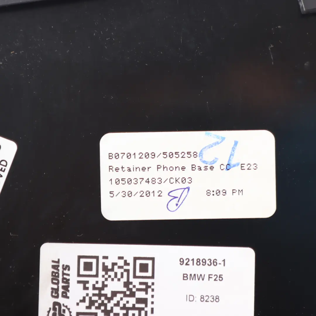 Phone Holder Eject Box Centre Console Armrest to BMW X3 F25 X4 F26 with Part number 9218936 BMW X3 F25 X4 F26 Phone Holder Eject Box Centre Console Armrest - SKU 9218936-1 - Part number 9218936