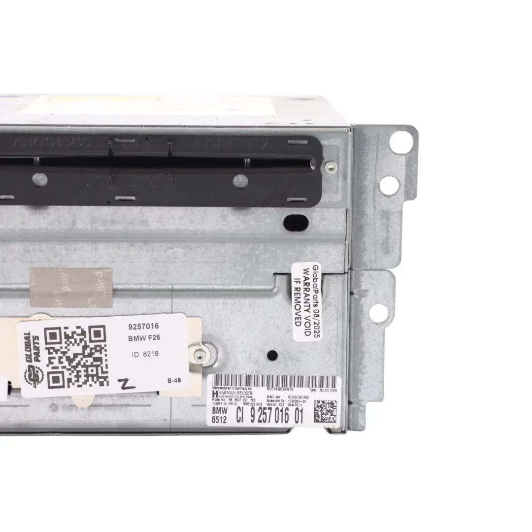 BMW X3 F25 CIC Sat Nav Professional Infotainment Radio Player Head Unit - SKU 9257016 - Part number 9257016