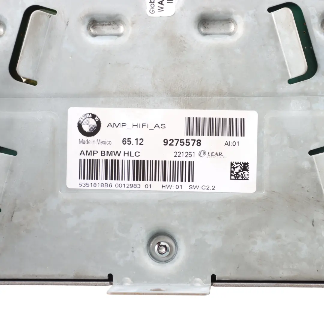 Amplifier Hifi System Sound Audio Module Control Unit ECU to BMW X3 F25 with Part number 9275578 BMW X3 F25 Amplifier Hifi System Sound Audio Module Control Unit ECU - SKU 9275578 - Part number 9275578