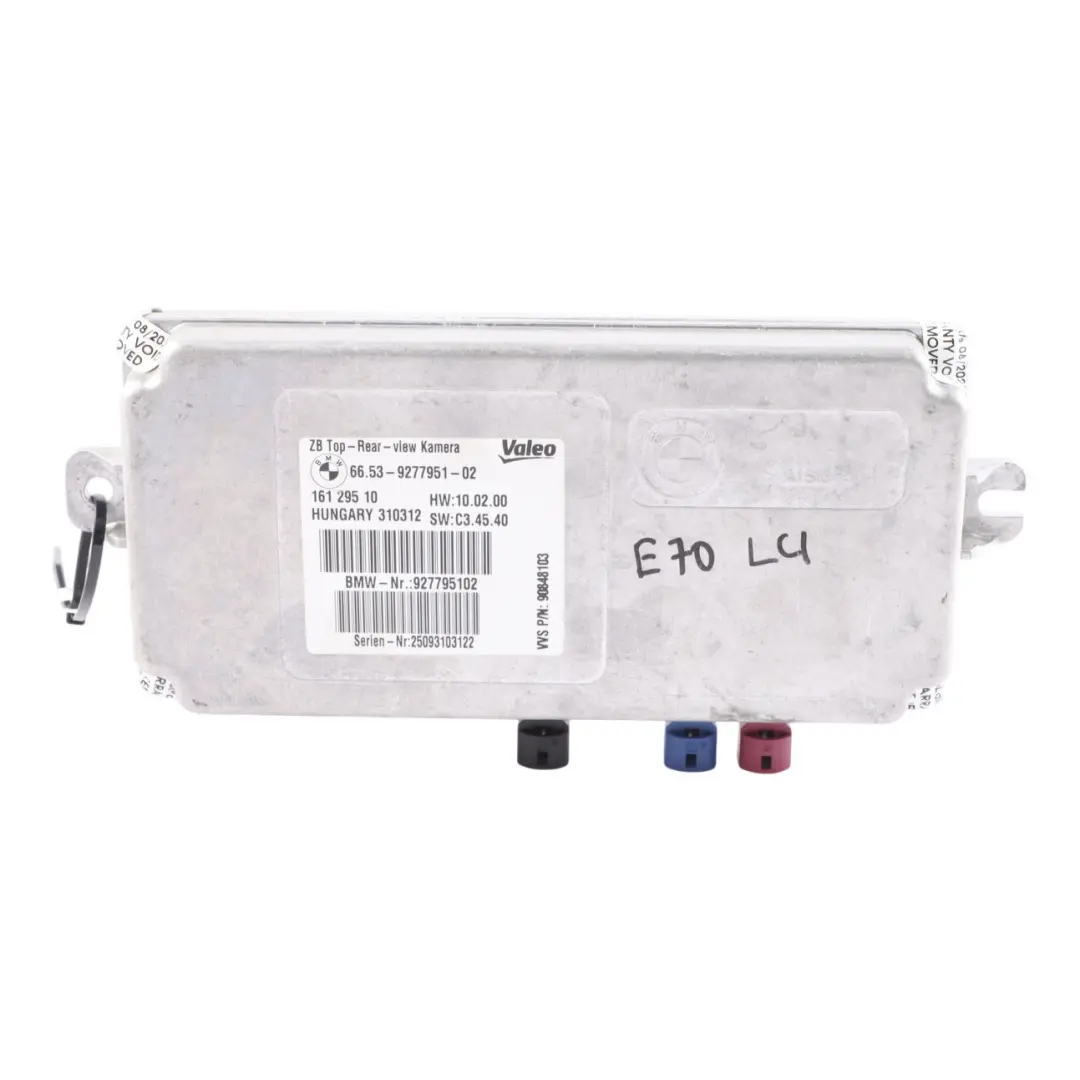 Control Unit Module Top Rear Side View Camera to BMW X5 E70 X6 E71 with Part number 9277951 BMW X5 E70 X6 E71 Control Unit Module Top Rear Side View Camera - SKU 9277951 - Part number 9277951