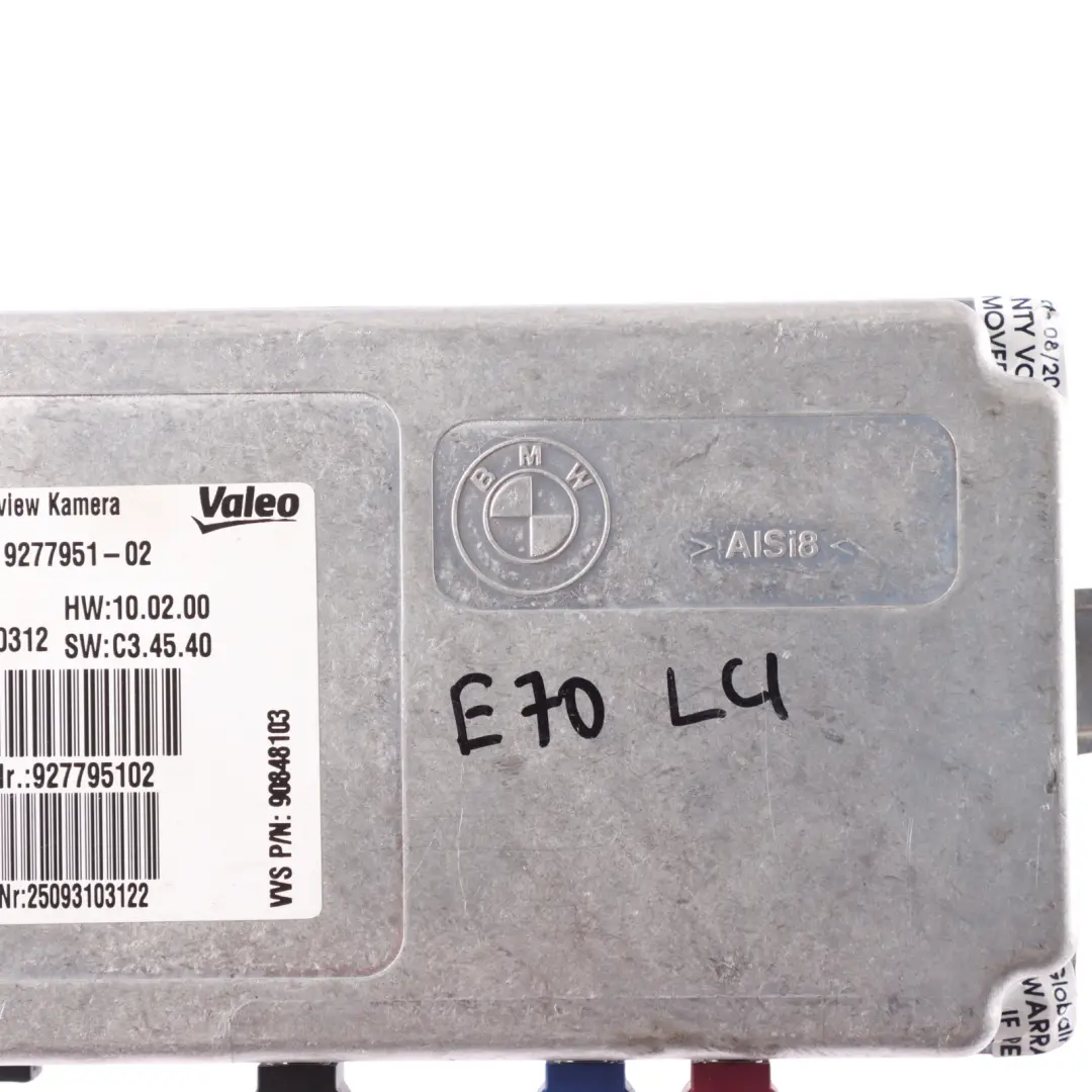 Control Unit Module Top Rear Side View Camera to BMW X5 E70 X6 E71 with Part number 9277951 BMW X5 E70 X6 E71 Control Unit Module Top Rear Side View Camera - SKU 9277951 - Part number 9277951