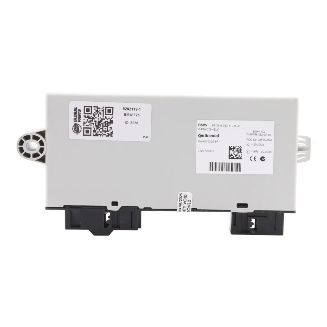 Access System Control Module Unit ECU CAS4 CG+ELV to BMW F10 F11 F25 Car with Part number 9282119 BMW F10 F11 F25 Car Access System Control Module Unit ECU CAS4 CG+ELV - SKU 9282119-1 - Part number 9282119