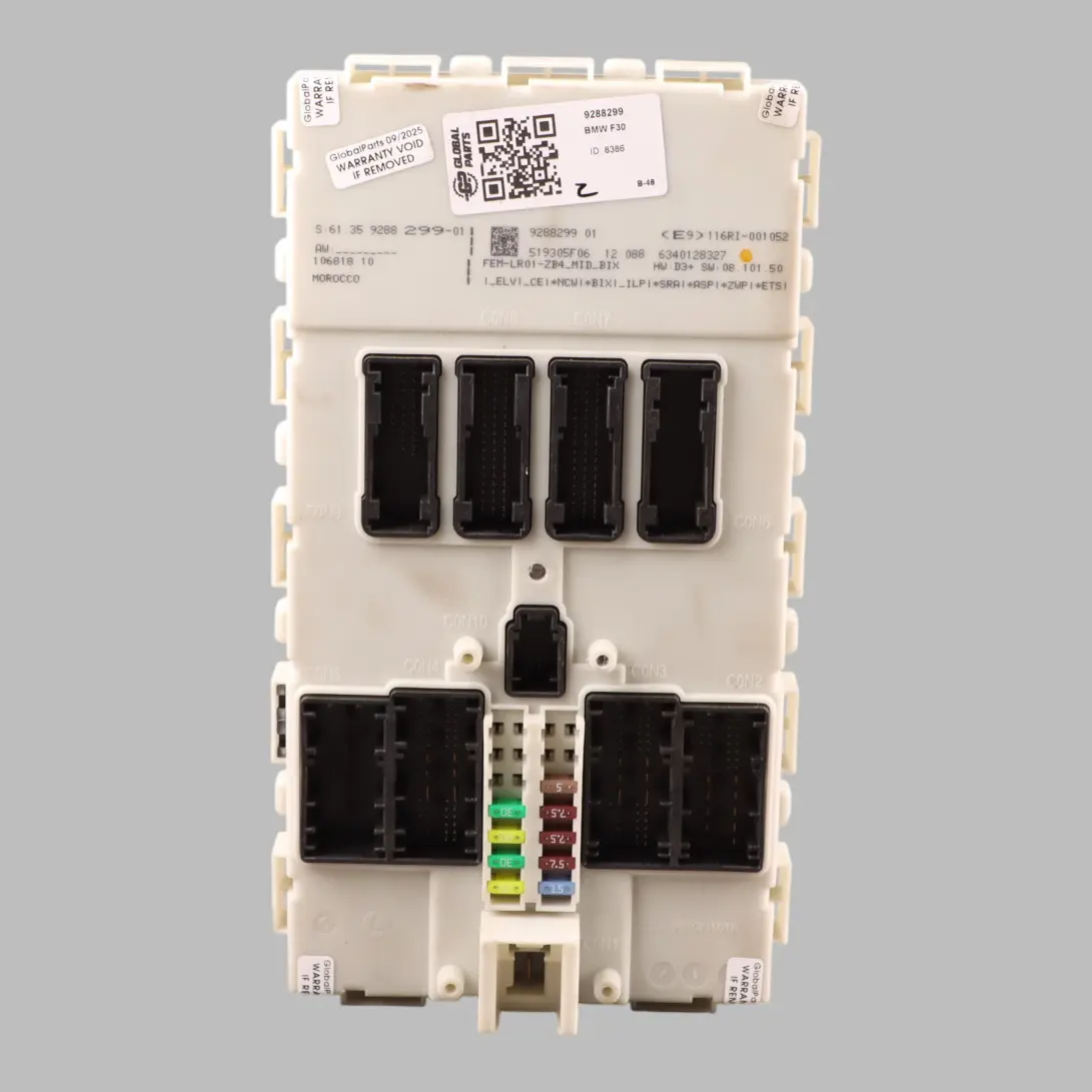 BMW F20 F30 F31 Modulo Controllo Comfort Carrozzeria FEM 9288299