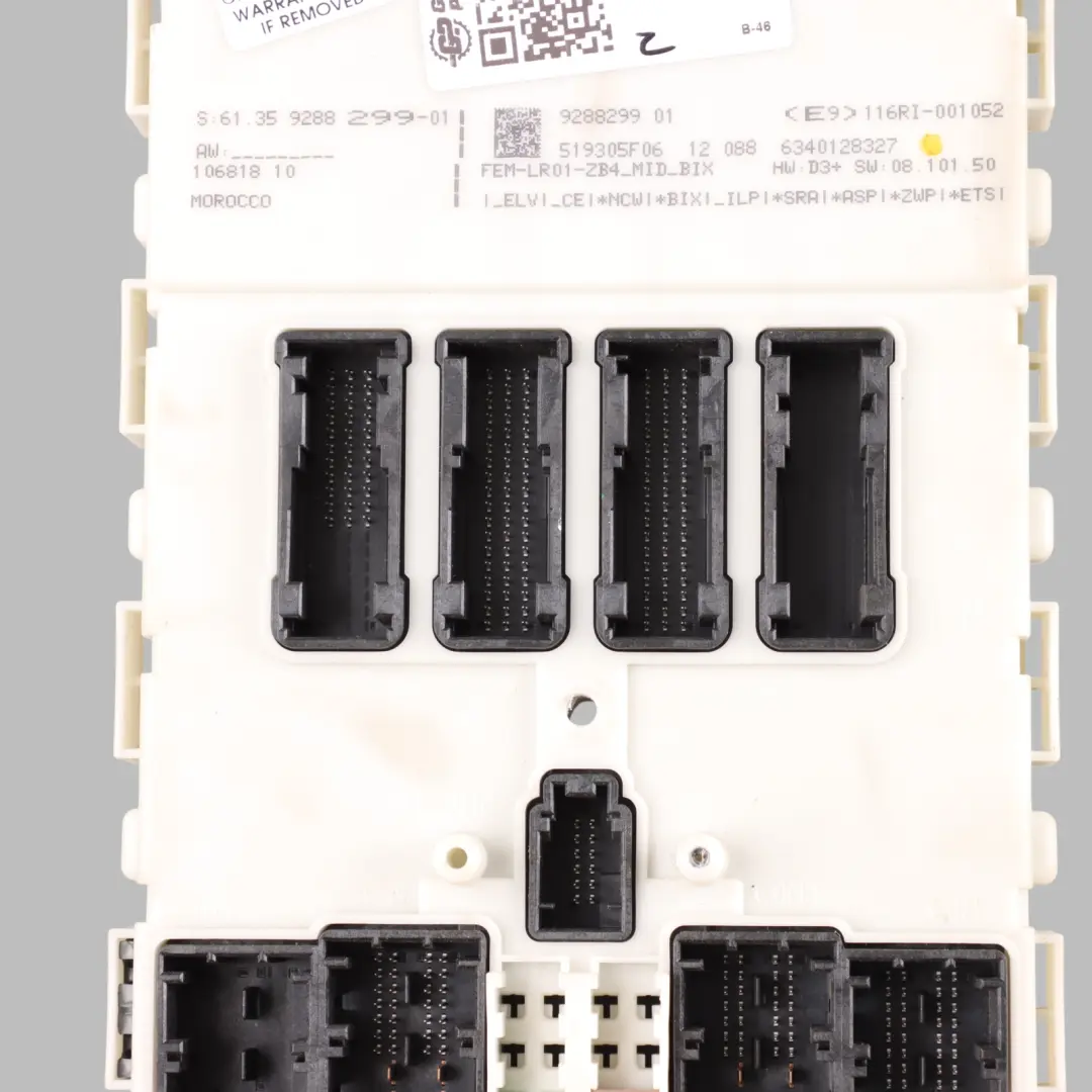Body Comfort Module Control Unit FEM to BMW F20 F30 F31 with Part number 9288299 BMW F20 F30 F31 Body Comfort Module Control Unit FEM - SKU 9288299 - Part number 9288299