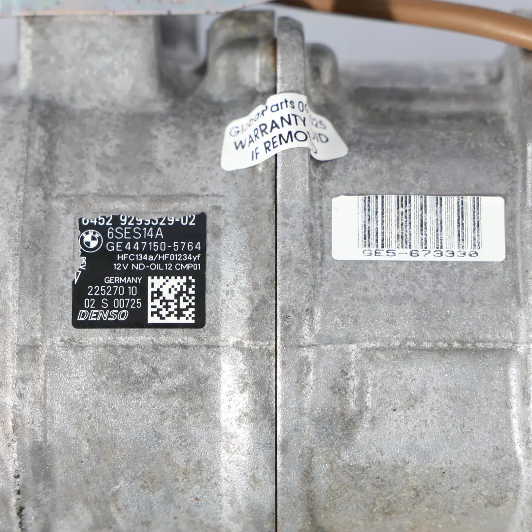 Compresseur climatisation BMW F20 F21 F30 F31 LCI Air Con A/C Pompe pour à propos du numéro de pièce 9299329 Compresseur climatisation BMW F20 F21 F30 F31 LCI Air Con A/C Pompe - SKU 9299329-1 - Numéro de pièce 9299329