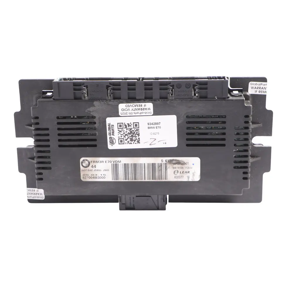 Footwell Light Control Module Unit LEAR FRM3R VDM to BMW X5 E70 with Part number 9342897 BMW X5 E70 Footwell Light Control Module Unit LEAR FRM3R VDM - SKU 9342897 - Part number 9342897