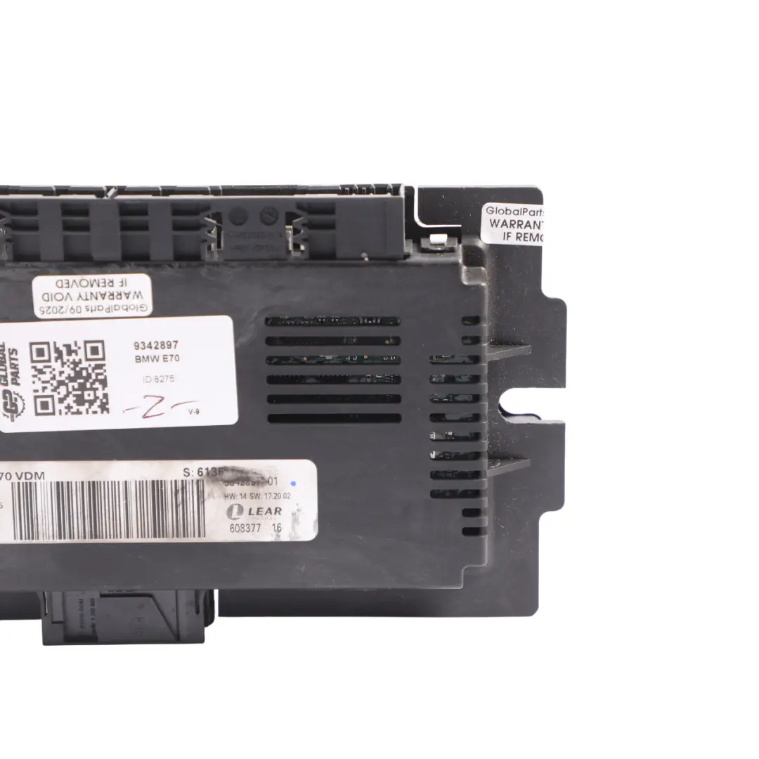 BMW X5 E70 Footwell Light Control Module Unit LEAR FRM3R VDM - SKU 9342897 - Part number 9342897