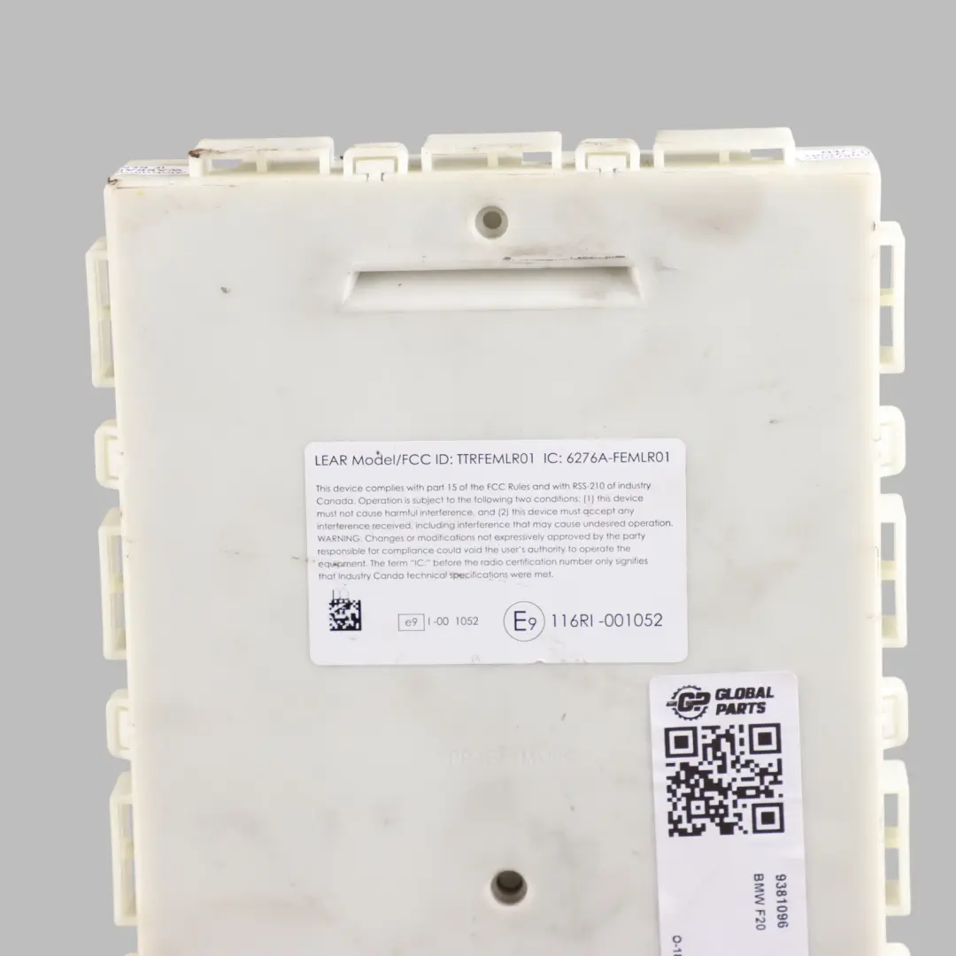 Front Electronic Body Control Module Unit FEM ECU to BMW F20 with Part number 9381096 BMW F20 Front Electronic Body Control Module Unit FEM ECU - SKU 9381096 - Part number 9381096
