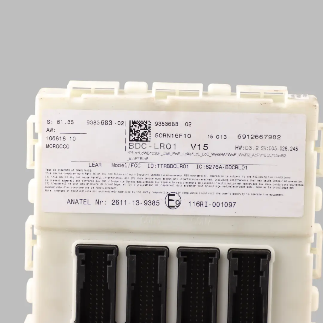 Mini F54 F55 F56 F60 Contrôleur Domaine Carrosserie ECU BDC Module - SKU 9383683 - Numéro de pièce 9383683