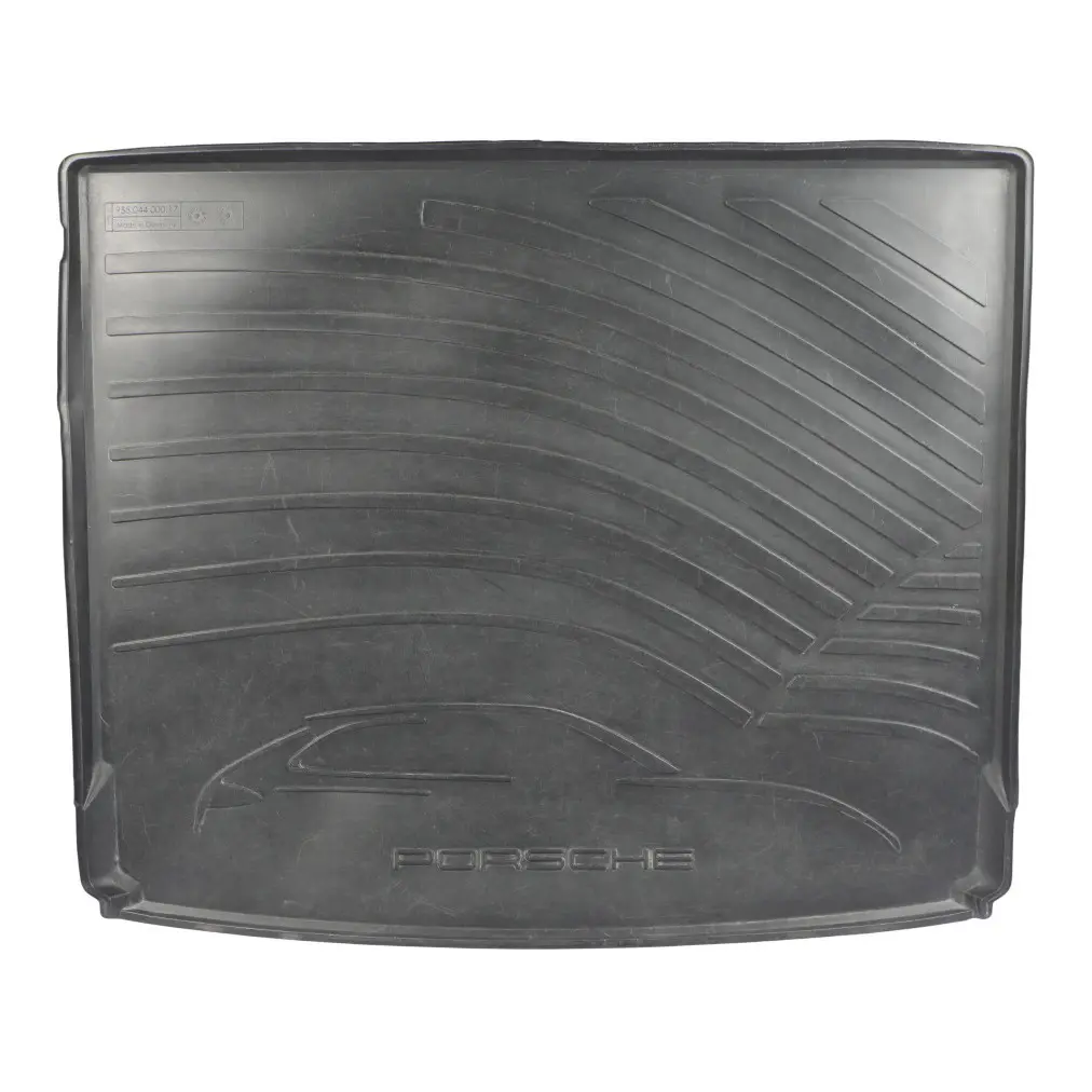 Boot Trunk Floor Luggage Compartment Rubber Mat to Porsche Cayenne 92A with Part number 95804400017 Porsche Cayenne 92A Boot Trunk Floor Luggage Compartment Rubber Mat - SKU 95804400017 - Part number 95804400017