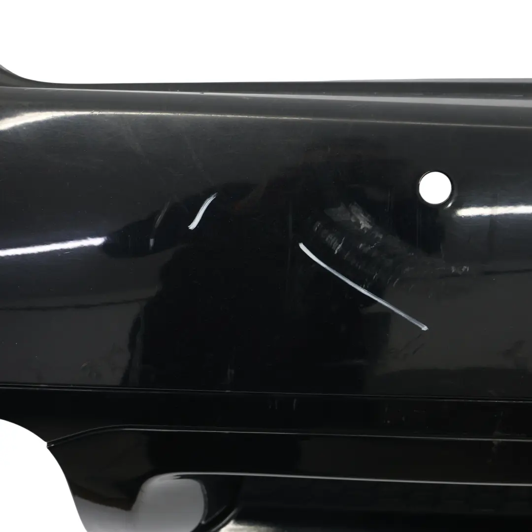 Porsche Cayenne 958 92A Rear Bumper Trim Panel Covering Jet Black Metallic - C9X - SKU 95850541110-JBL - Part number 95850541110