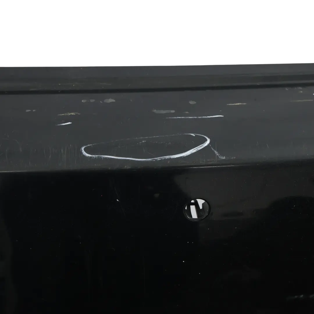 958 92A Rear Bumper Trim Panel Covering Jet Black Metallic - C9X to Porsche Cayenne with Part number 95850541110 Porsche Cayenne 958 92A Rear Bumper Trim Panel Covering Jet Black Metallic - C9X - SKU 95850541110-JBL - Part number 95850541110