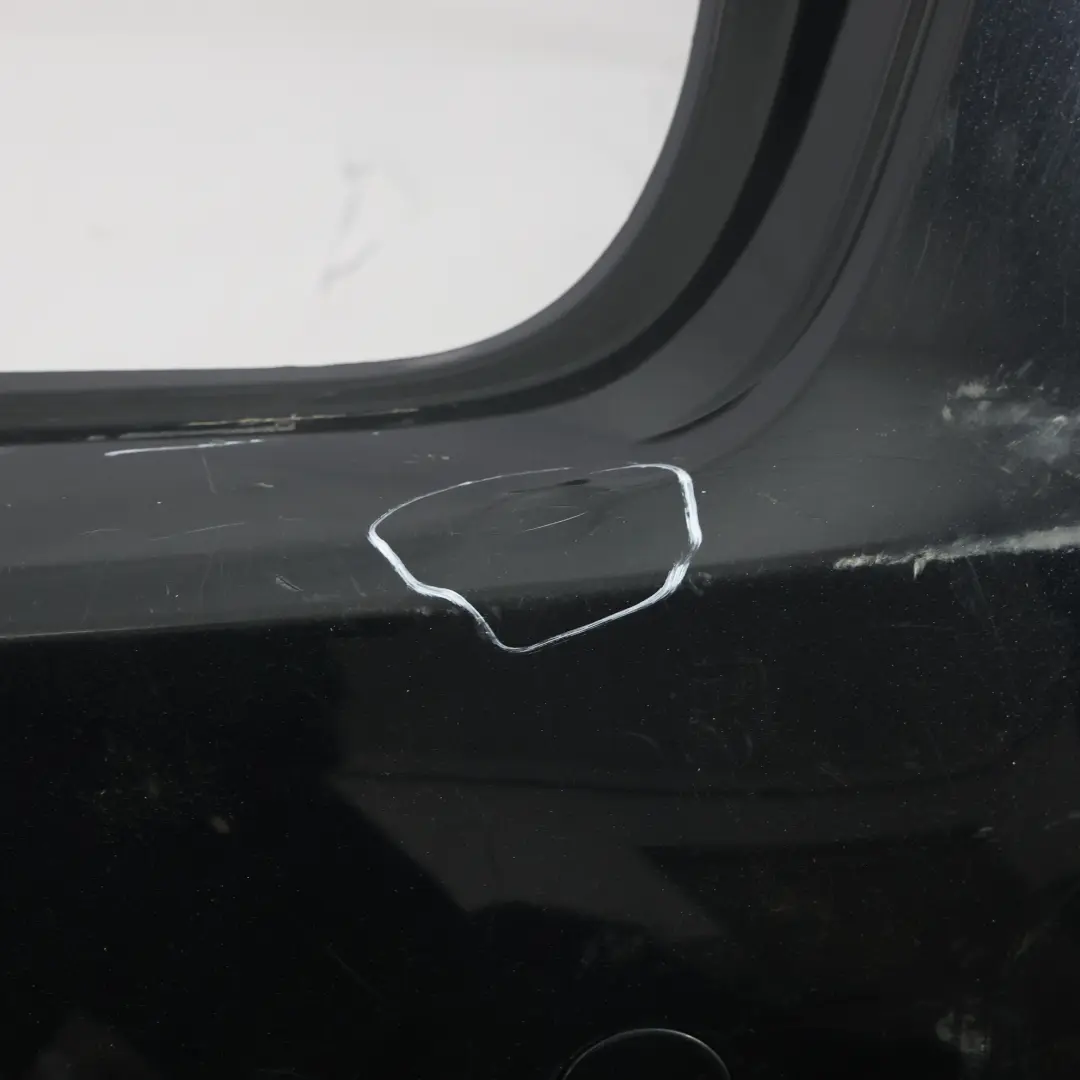 Porsche Cayenne 958 92A Rear Bumper Trim Panel Covering Jet Black Metallic - C9X - SKU 95850541110-JBL - Part number 95850541110