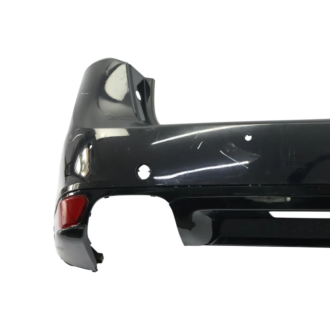 Porsche Cayenne 958 92A Rear Bumper Trim Panel Covering Jet Black Metallic - C9X - SKU 95850541110-JBL - Part number 95850541110