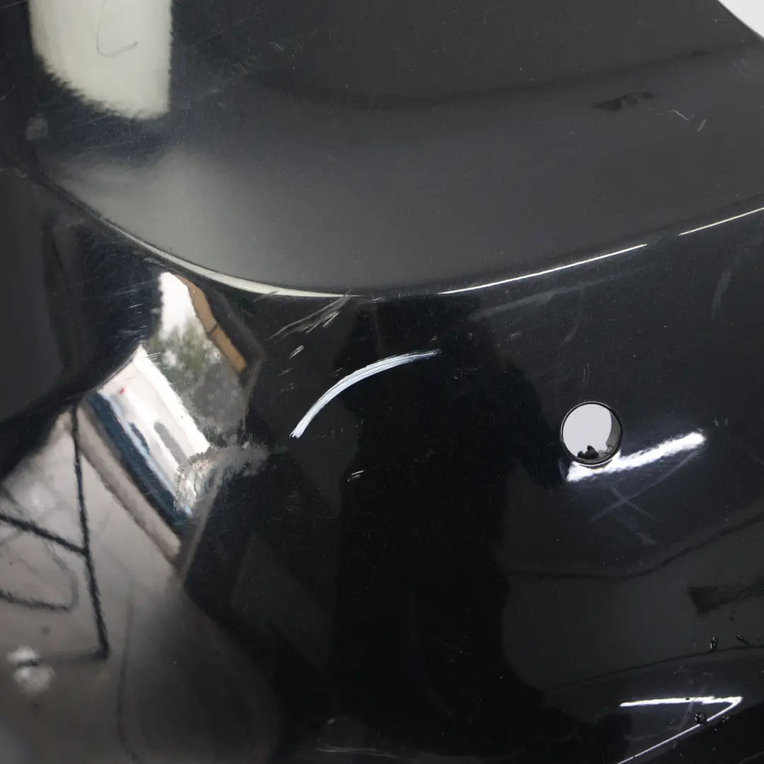 958 92A Rear Bumper Trim Panel Covering Jet Black Metallic - C9X to Porsche Cayenne with Part number 95850541110 Porsche Cayenne 958 92A Rear Bumper Trim Panel Covering Jet Black Metallic - C9X - SKU 95850541110-JBL - Part number 95850541110