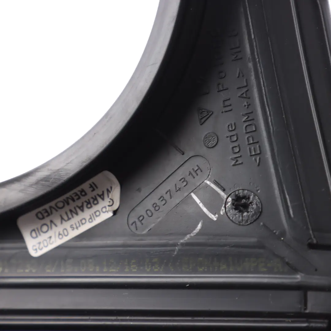 Porsche Cayenne 92A Front Door Window Seal Guide Frame Left N/S 7P0837431H - SKU 95853143102 - Part number 95853143102