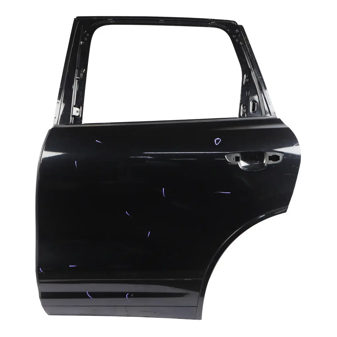 Porsche Cayenne 92A Door Rear Left N/S 95853301100 Jet Black Metallic - C9X