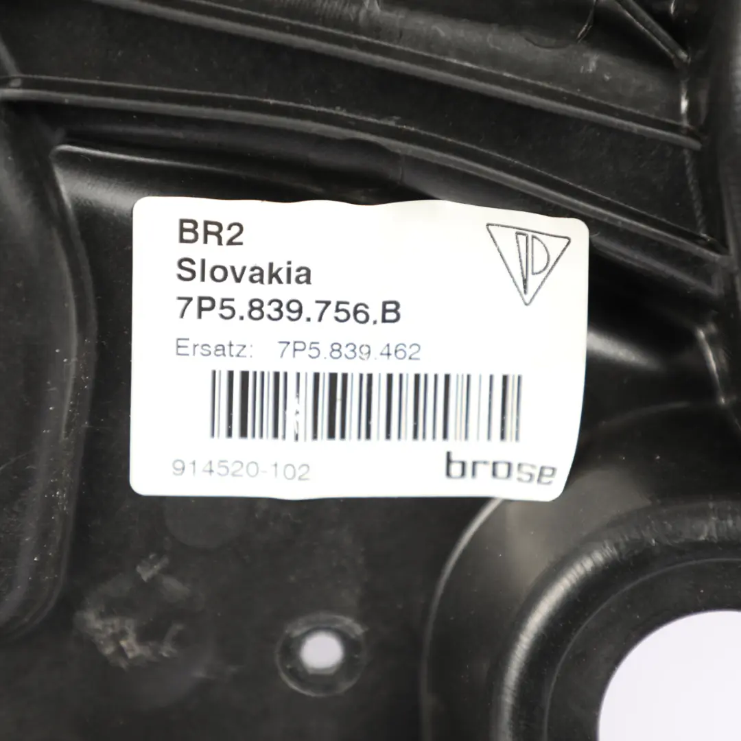 Porsche Cayenne 92A Fensterheber Regulator Motor Hinten Rechts 7P5839756B - SKU 95853346201 - Teilenummer 95853346201