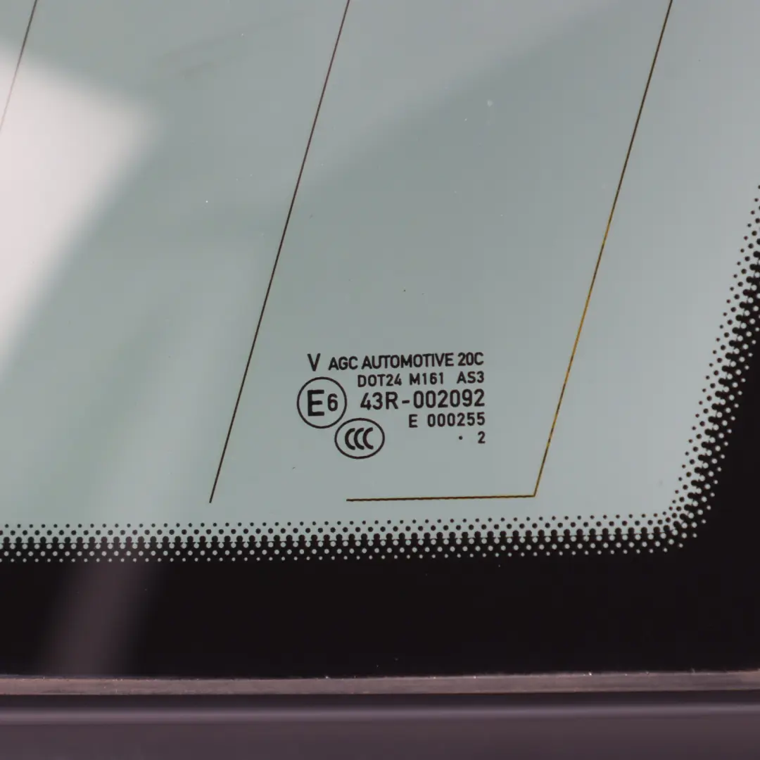 Window Quarter Glass Fixed Right O/S AS3 7P5845298HH to Porsche Cayenne 92A Rear with Part number 95854411253 Porsche Cayenne 92A Rear Window Quarter Glass Fixed Right O/S AS3 7P5845298HH - SKU 95854411253-1 - Part number 95854411253