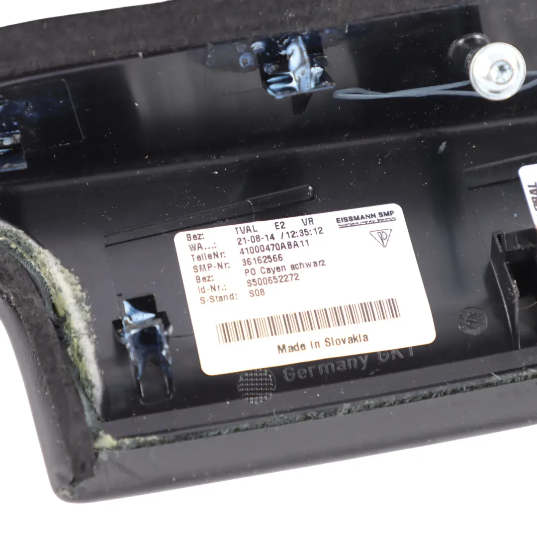 Porsche Cayenne 92A Door Card Armrest Front Right O/S Black Leather 7P5867174 - SKU 95855517401 - Part number 95855517401