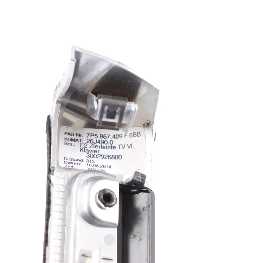 Door Card Panel Trim Strip Cover Front Left N/S 7P0867409F to Porsche Cayenne 92A with Part number 95855540900 Porsche Cayenne 92A Door Card Panel Trim Strip Cover Front Left N/S 7P0867409F - SKU 95855540900 - Part number 95855540900