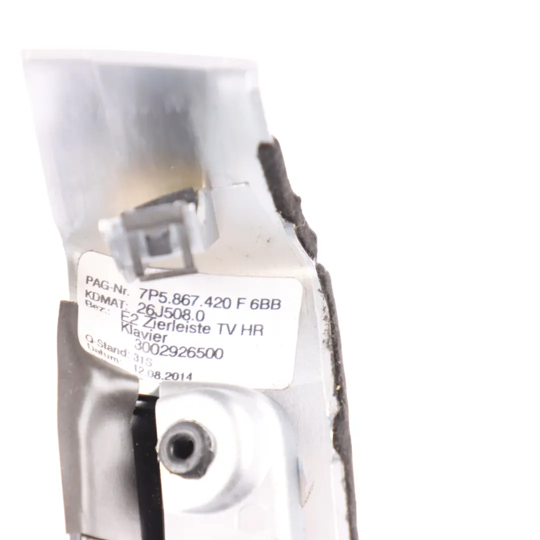 Porsche Cayenne 92A Listwa Ozdobna Czarna Drzwi Prawy Tył 7P5867420F - SKU 95855542000 - Numer Części 95855542000