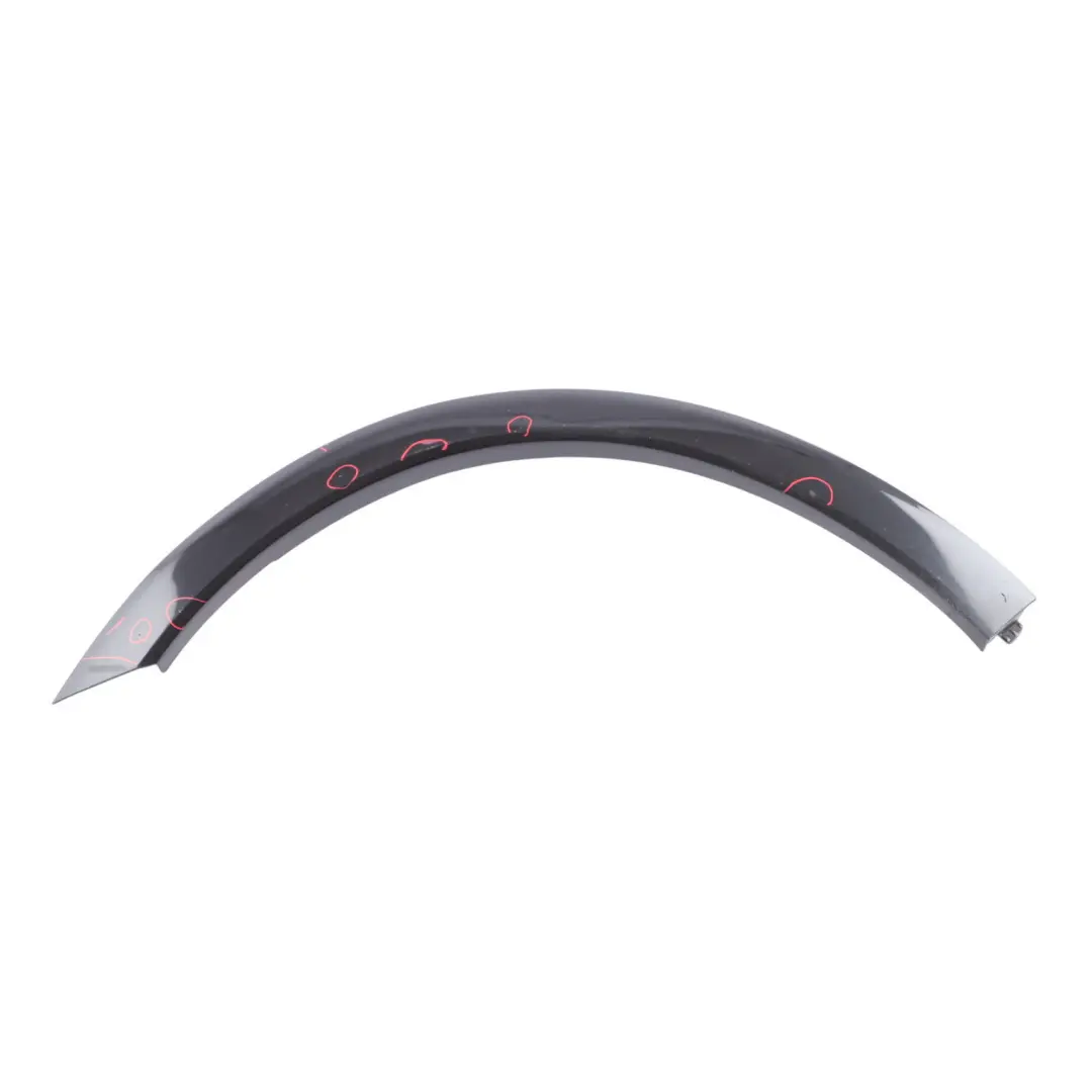 Porsche Cayenne 92A Front Wheel Arch Cover Trim Strip Left N/S Jet Black - C9X - SKU 95855972711-JBL1 - Part number 95855972711