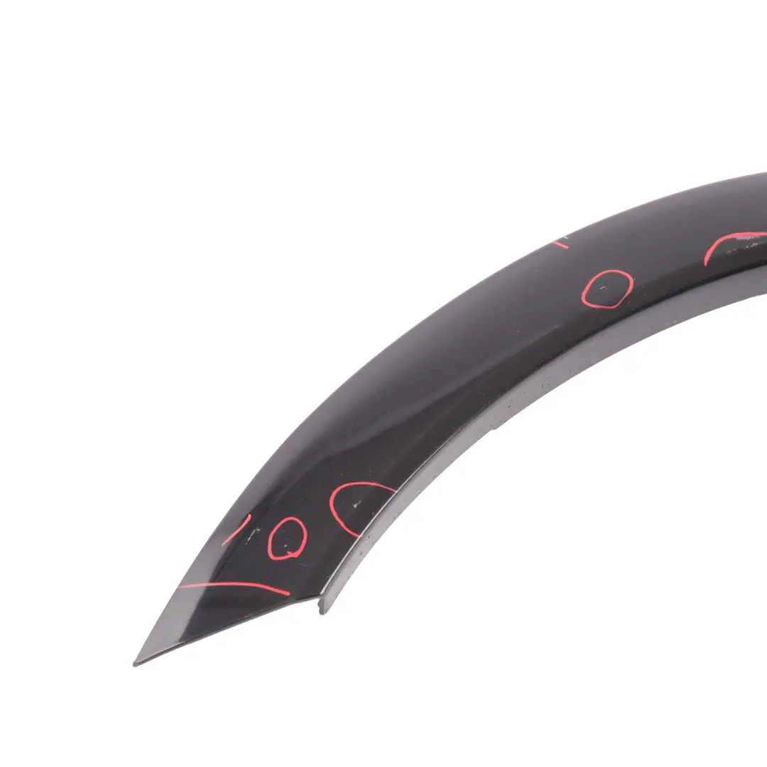 Porsche Cayenne 92A Front Wheel Arch Cover Trim Strip Left N/S Jet Black - C9X - SKU 95855972711-JBL1 - Part number 95855972711