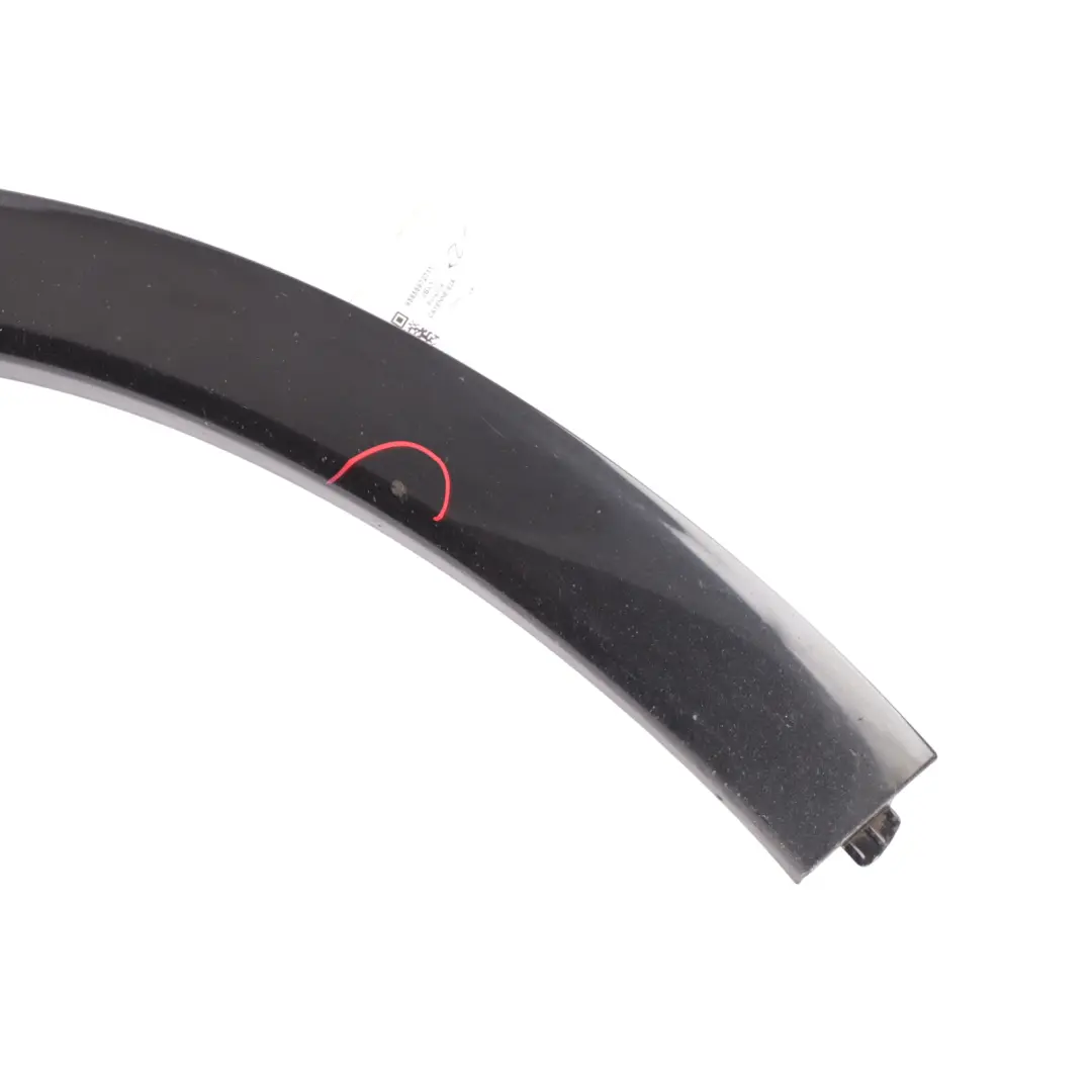 Porsche Cayenne 92A Front Wheel Arch Cover Trim Strip Left N/S Jet Black - C9X - SKU 95855972711-JBL1 - Part number 95855972711