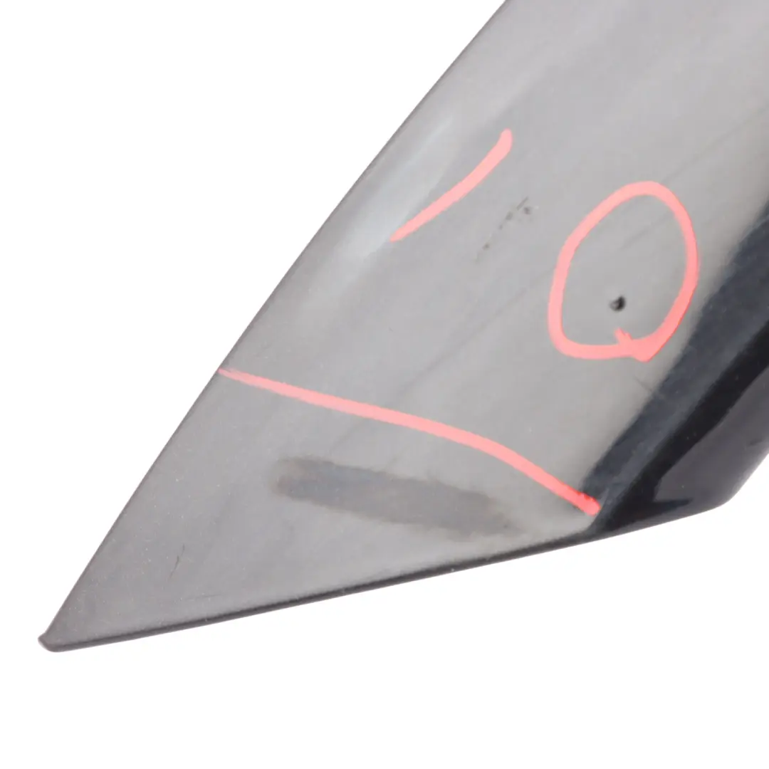 Porsche Cayenne 92A Front Wheel Arch Cover Trim Strip Left N/S Jet Black - C9X - SKU 95855972711-JBL1 - Part number 95855972711