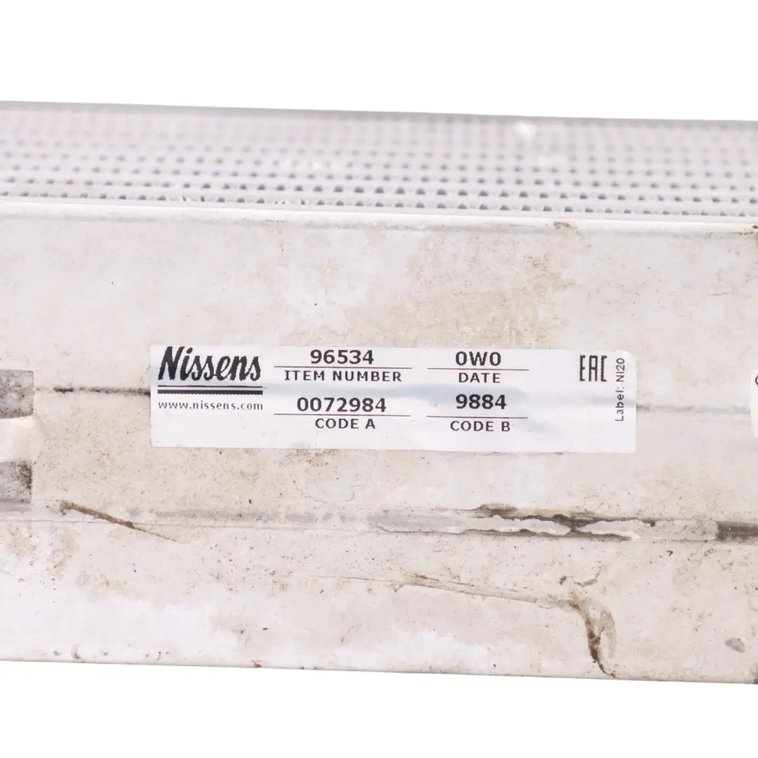 Mercedes W204 C218 Intercooler Air Intake Engine Cooling Unit Nissens - SKU 96534 - Part number 96534