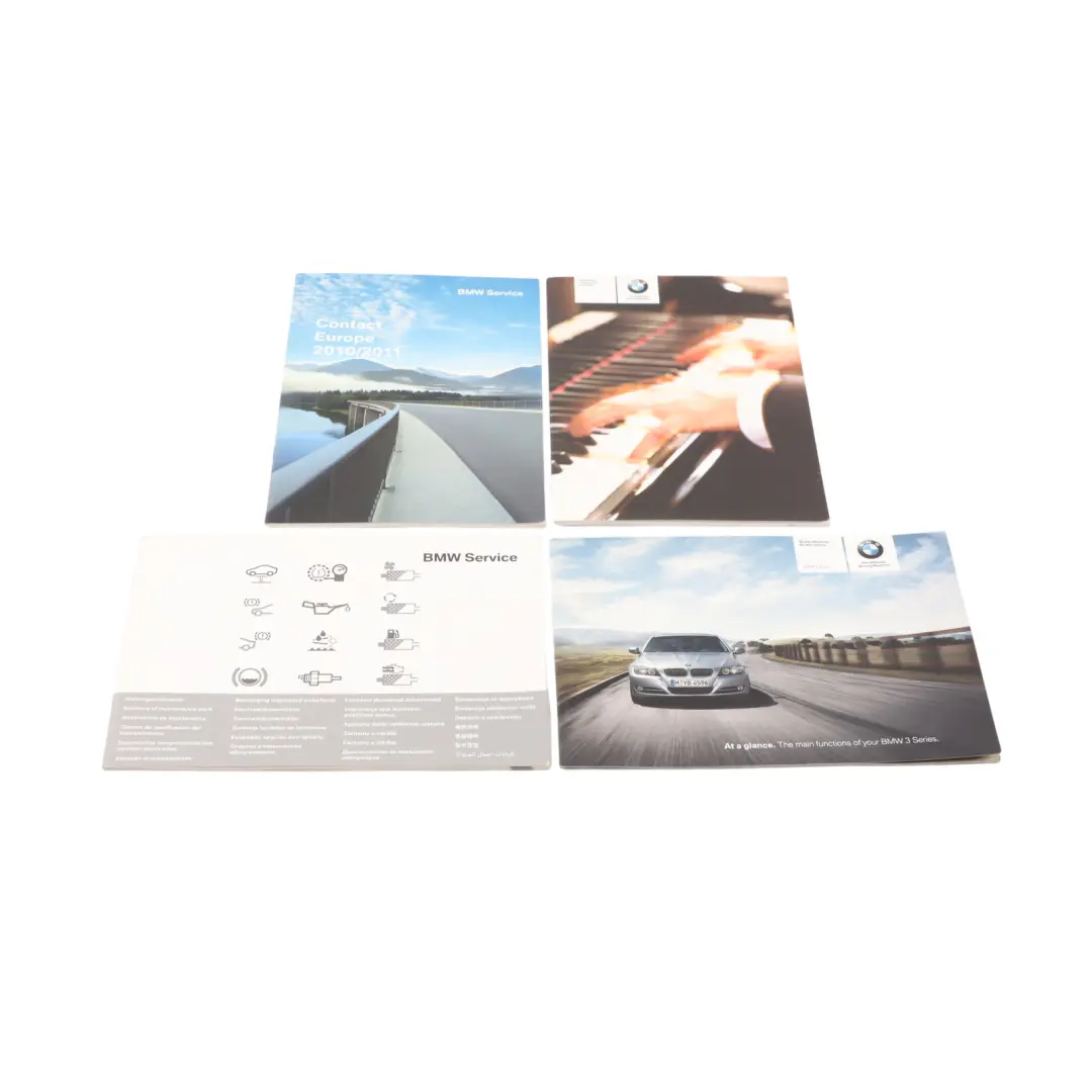 BMW E90 Service Booklet Owner's Handbook Book Slipcase Pouch Case Wallet Set - SKU 9787367-1 - Part number 9787367