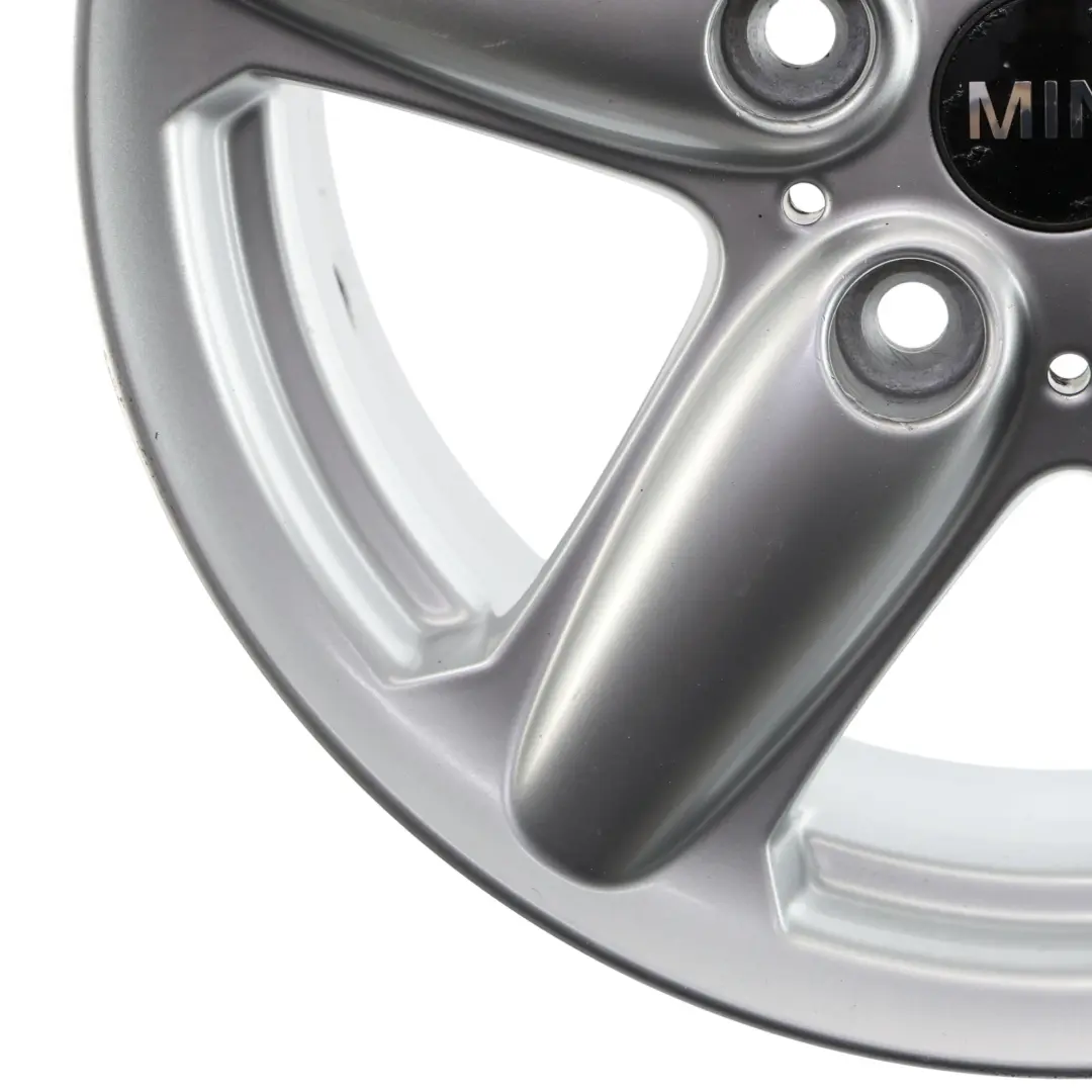 Llanta De aleacion De plata 16" 6,5J 5-Star Single Spoke 124 para Mini Cooper R60 R61 con número de pieza 9803720 Mini Cooper R60 R61 Llanta De aleacion De plata 16" 6,5J 5-Star Single Spoke 124 - SKU 9803720-2 - Número de pieza 9803720